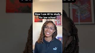 How I use AI to study for law school  #lawschool  #blackfemalelawyer    #LawStudent  #StudyWithMe