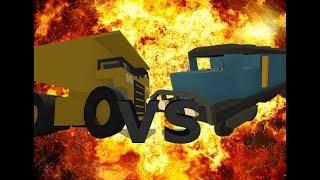 Unturned Collision Speedway - Train VS Dump Truck