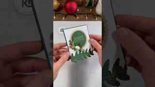 A not so simple but VERY elegant holiday card! #asmr #cardmaking #craft