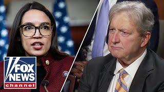 Sen. Kennedy gets laughs from senators, Hannity with response to AOC