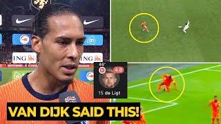 Van Dijk BLAMES De Ligt after made ERROR again during Netherlands game last night | Man Utd News