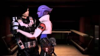 Mass Effect 3 Omega DLC: Aria prefers girls (FemShep/ManShep kiss comparison)