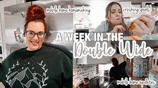  DOING ALL THE THINGS mobile home updates + homemaking in the double wide + crushing some goals!