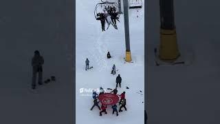  Salvato Sulla Seggiovia  Momento Incredibile di Soccorso in Montagna! 