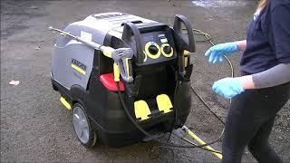 Using Karcher HDS 7 10  Pressure Washer with Chemical and Foam Lance