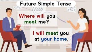 English Conversation Practice | Simple Future Tense | English Speaking Practice for Beginners