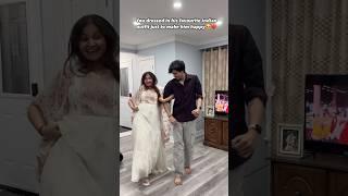His reaction is priceless  #youtubeshorts #youtubedance #cutedance #coupledance #reaction