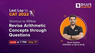 CAT 2022 | Revise Arithmetic Concepts through Questions | CAT Quantitative Ability #catexam #catqa