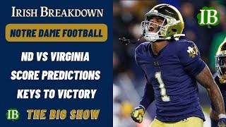 Notre Dame vs Virginia Score Predictions - Keys To Victory - Week 12 Preview