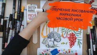 Бесплатный вебинар по рисованию: Осеннее настроение /Учимся рисовать маркерами