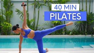 40 MIN FULL BODY WORKOUT || Power Pilates With Weights (Intermediate)