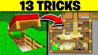 13 TRICKS in MINECRAFT um deine BASIS zu VERSTECKEN!