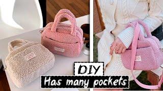 Super Soft Cute Bag Making from Cloth  Plush Lamb Crossbody Bag Tutorial