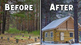 They Laughed When I Built a LOG HOUSE in The Woods, But Then They Were AMAZED!