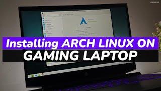 Installing Arch Linux On Gaming Laptop  || Arch Linux Installation GUIDE 2023 (Easy Tutorial)