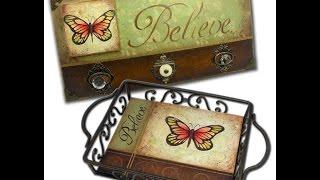 Butterfly Believe Tole and Decorative Painting by Patricia Rawlinson