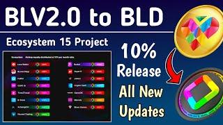 BLV2 to BLD Monthly 10% Release New Update ! Ecosystem 15 Project Fees ! Blove dapp staking plan