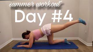 Day #4 Summer Flow 30 Day Workout Challenge - Full Body 18 Mins At Home No Equipment