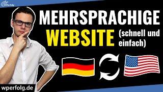 WordPress Website mehrsprachig machen (2025): Seiten, Theme, Elementor, Plugins... Polylang Tutorial