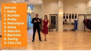 9 DANCES in less then 15 MINUTES - For Absolute Beginners - Learn Fast How to Dance with any partner