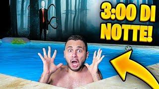 MAI ANDARE in PISCINA alle 3:00 di NOTTE nella VILLA degli YOUTUBERS (SLENDERMAN)