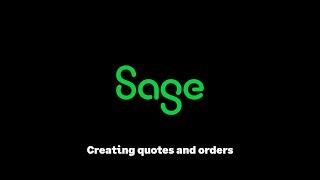 Sage CRM - Creating quotes and orders