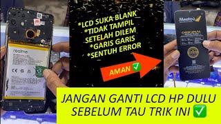 Servis hp realme rusak hancur | ganti lcd realme narzo 50a pelanggan bawa lcd sendiri #gantilcdhp