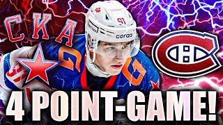 IVAN DEMIDOV IS FINALLY HERE: 4-POINT GAME HIGHLIGHTS (Montreal Canadiens Prospects)