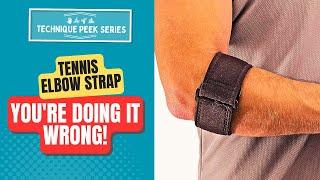 How to Properly Apply a Tennis Elbow Band  | Technique Peek Series