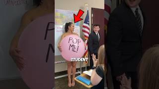 Student surprised her professor with something sweet #shorts