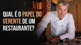 Qual é o papel do gerente de um restaurante?