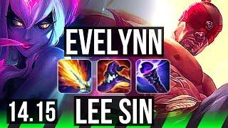 EVELYNN vs LEE SIN (JGL) | 76% winrate, 5k comeback | EUW Master | 14.15