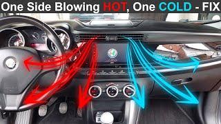 One Side Blowing HOT, one COLD FIX!!! No DASH Removal