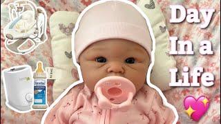 Realistic day in my life w/silicone baby|Reborns World