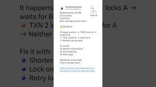 What Causes a Deadlock in SQL? – Database Brew #5 #shorts