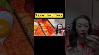 Jenny likes China street food: Rice hot box! Jenny eating show! Chinese Asian food snacks!