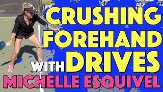 3 Key Tips To A Crushing Forehand Drive with Top Pickleball Pro Michelle Esquivel