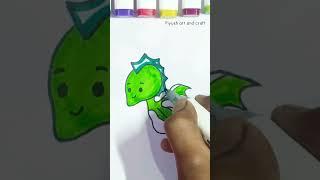 Easy dragon  drawing/#shorts #youtubeshorts #drawing #viral /@Piyush art and craft