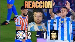 LA COBRA REACCIONA A PARAGUAY 2 ARGENTINA 1