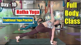 Day - 10 Hatha Yoga | Traditional Yoga Practice | Full Body Class || Yoga With Sandeep || Vietnam