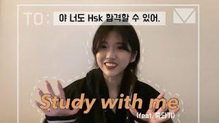 [study with me] 중국 유학생 우한대생의 HSK6급 고득점 벼락치기! ️(feat. 중단기)