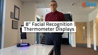 8" Facial Recognition Thermometer Displays