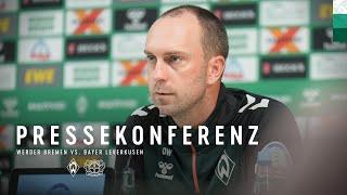 Pressekonferenz mit Ole Werner vor Leverkusen | SV Werder Bremen - Bayer 04 Leverkusen