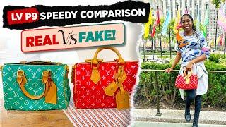 Comparing REAL vs  FAKE Louis Vuitton Speedy P9! Which is which?