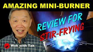 Review of a 10,000 W (34,121 BTU) camping burner for stir-frying