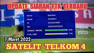 Update siaran fta Telkom 4 terbaru 2022 | Satelit Telkom 4 cband