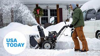 Winter storm with bomb cyclone potential dumps snow, drops temperatures | USA TODAY