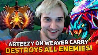 12,610 MMR GAME! ARTEEZY on WEAVER CARRY DESTROYS ALL ENEMIES!