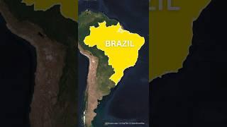 Brazil: South America's Border King! #brazil #worldmap #southamerica