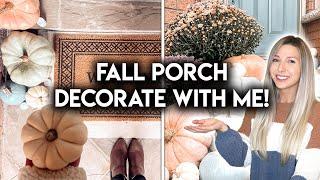 FALL FRONT PORCH MAKEOVER | DIY DECORATE WITH ME